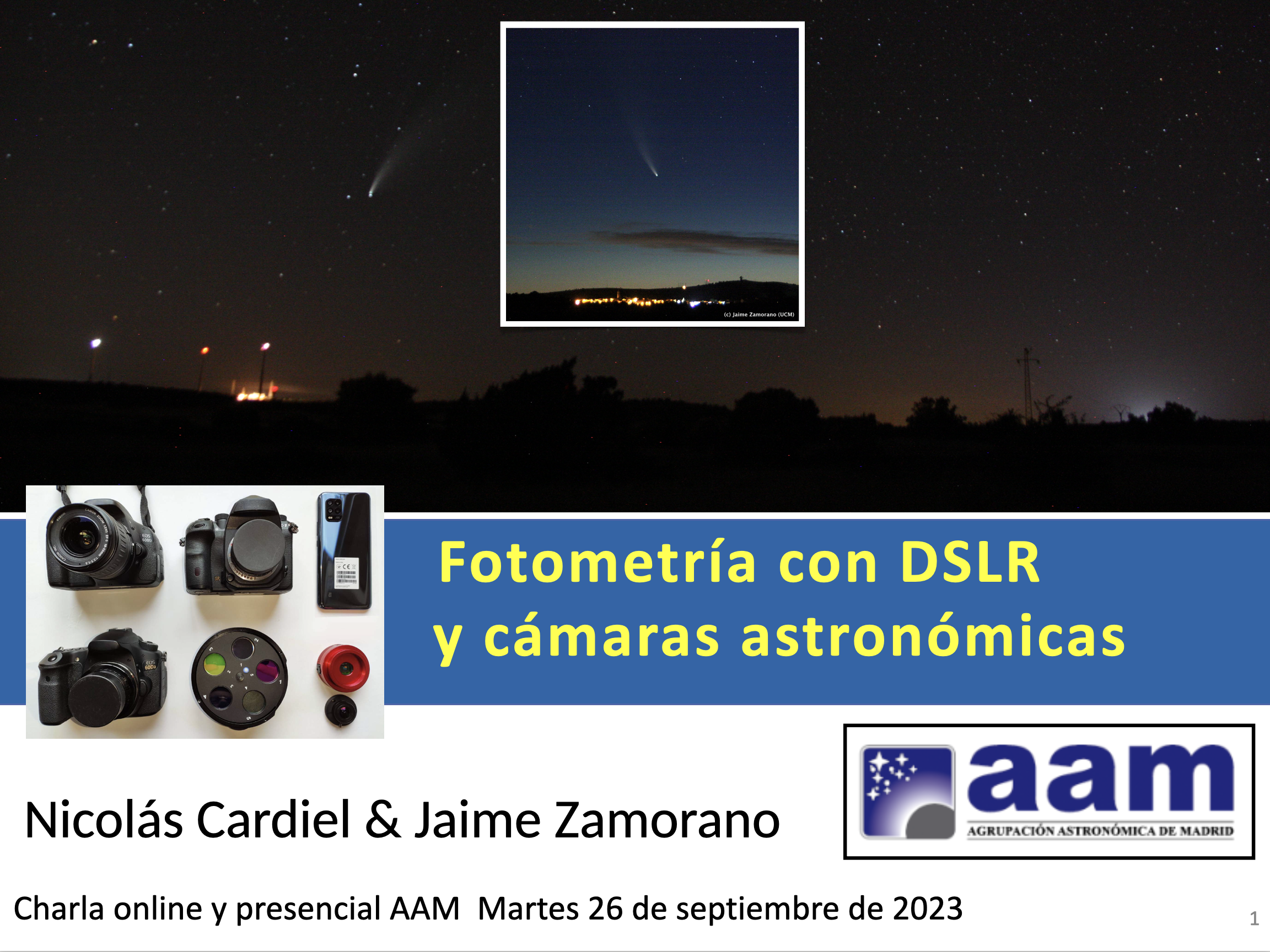 fotometría con cámaras
    astronómicas