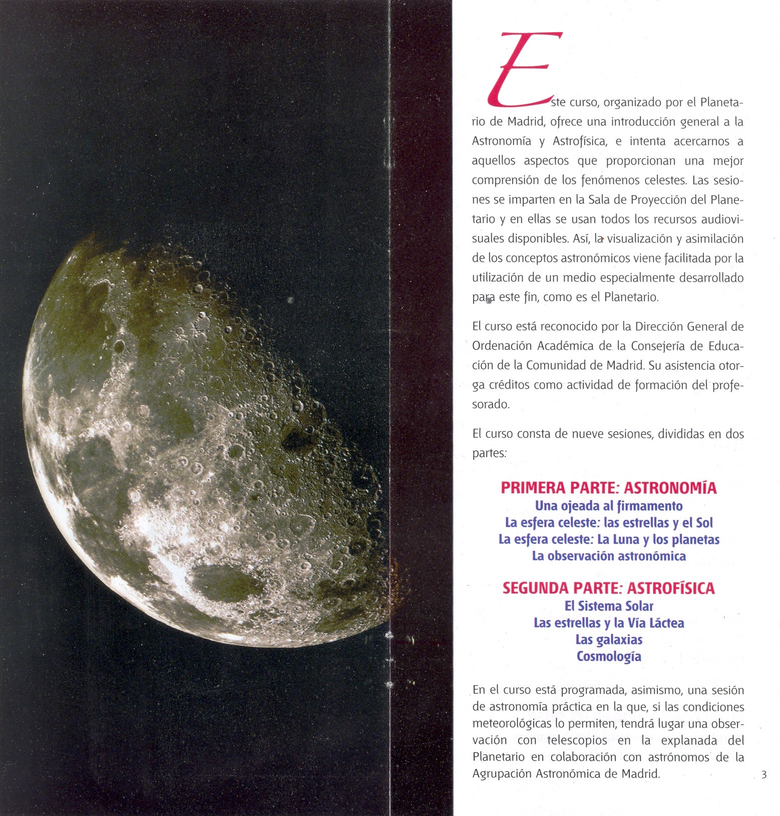 curso planetario 2005